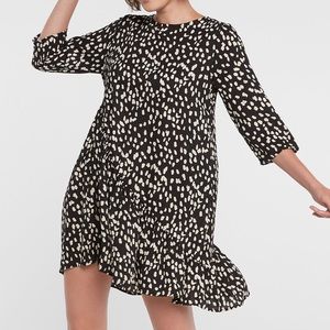 HAYDEN LOS ANGELES asymmetrical dotted swing dress